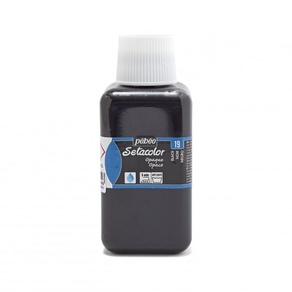 SETACOLOR OPAQUE PEBEO - BLACK (250ml)