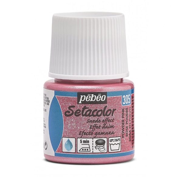 SETACOLOR SUEDE EFFECT PEBEO - POWDER PINK (45ml)