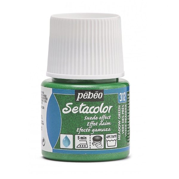 SETACOLOR SUEDE EFFECT PEBEO - MEADOW GREEN (45ml)