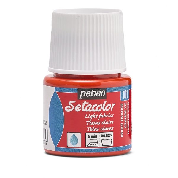 SETACOLOR LIGHT FABRIC PEBEO - BRIGHT ORANGE (45ml)