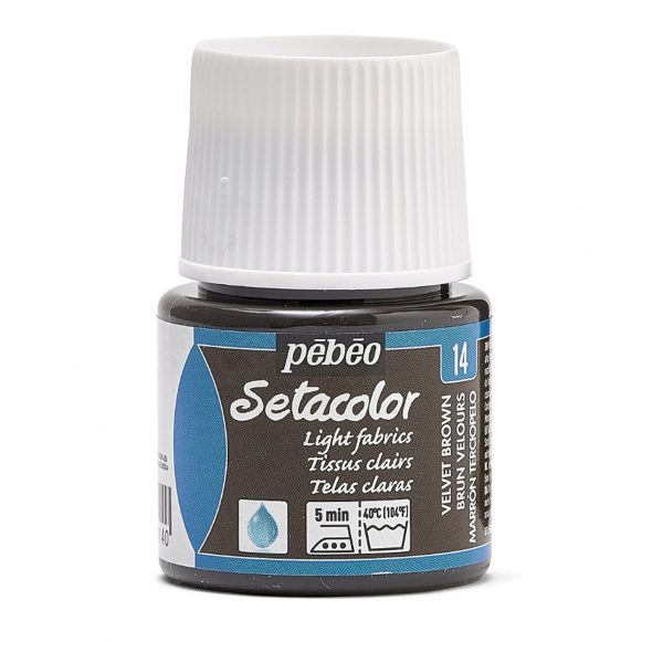 SETACOLOR LIGHT FABRIC PEBEO - VELVET BROWN (45ml)