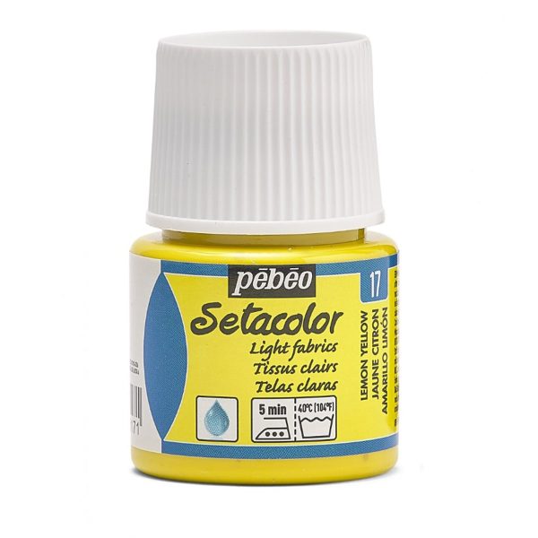 SETACOLOR LIGHT FABRIC PEBEO - LEMON YELLOW (45ml)