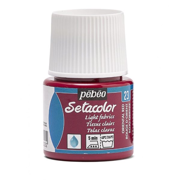 SETACOLOR LIGHT FABRIC PEBEO - ORIENTAL RED (45ml)