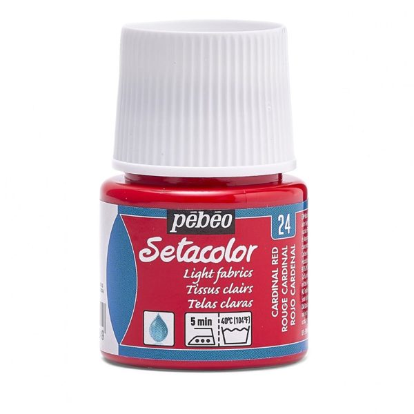 SETACOLOR LIGHT FABRIC PEBEO - CARDINAL RED (45ml)