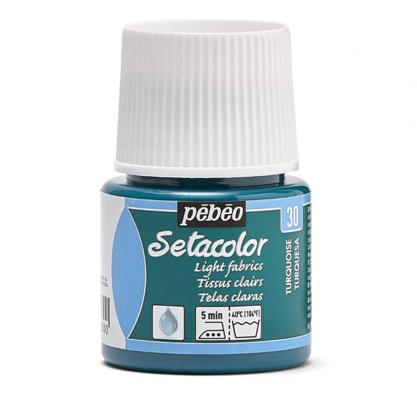 SETACOLOR LIGHT FABRIC PEBEO - TURQUOISE (45ml)