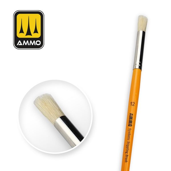 AMMO 12 SYNTHETIC STIPPLING BRUSH