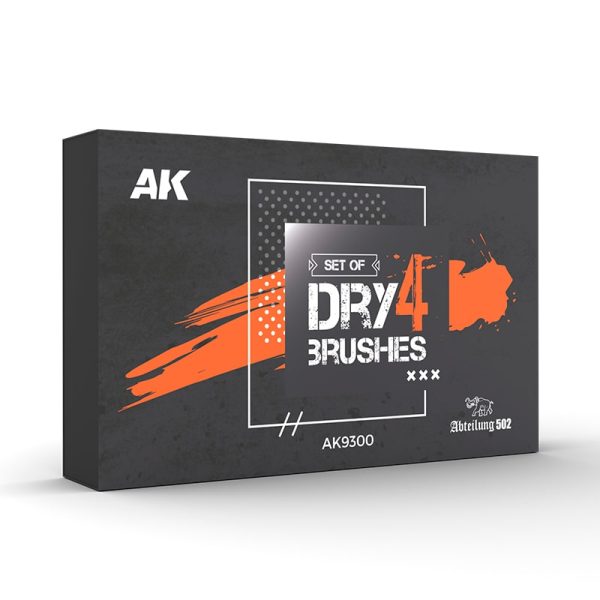 4 DRY BRUSHES SET - Σετ Πινέλων για Dry Brushing