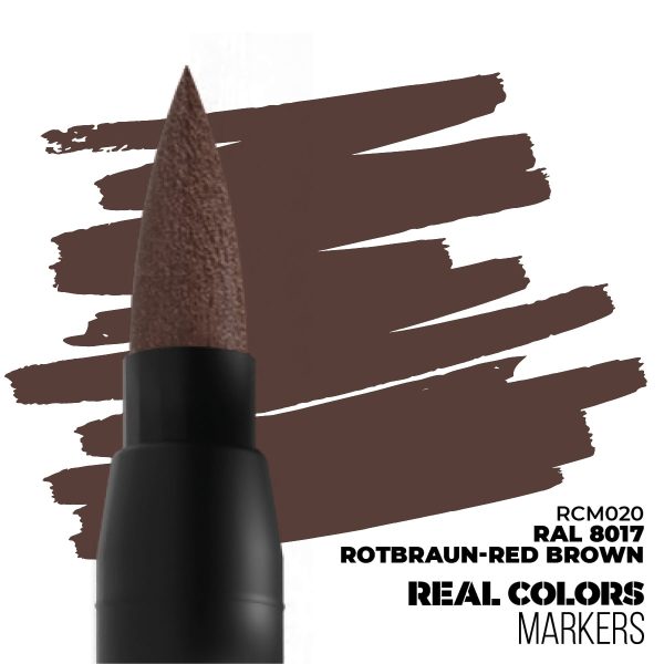 RAL 8017 ROTBRAUN-RED BROWN – RC MARKER - Μαρκαδόρος Μοντελισμού