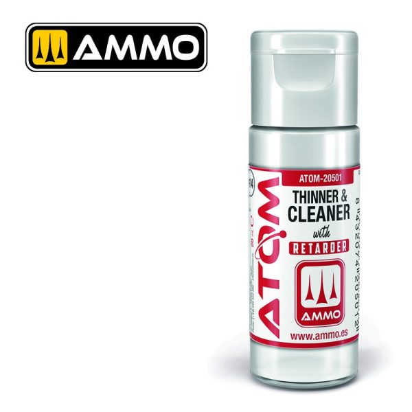 ATOM 20501 Cleaner-Thinner with Retarder 20ml / Καθαριστικό - Αραιωτικό-Retarder ATOM 20ml