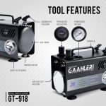 Dual Drive GT-918 Compressor Gaahleri - Κομπρεσέρ Αερογράφου Gaahleri